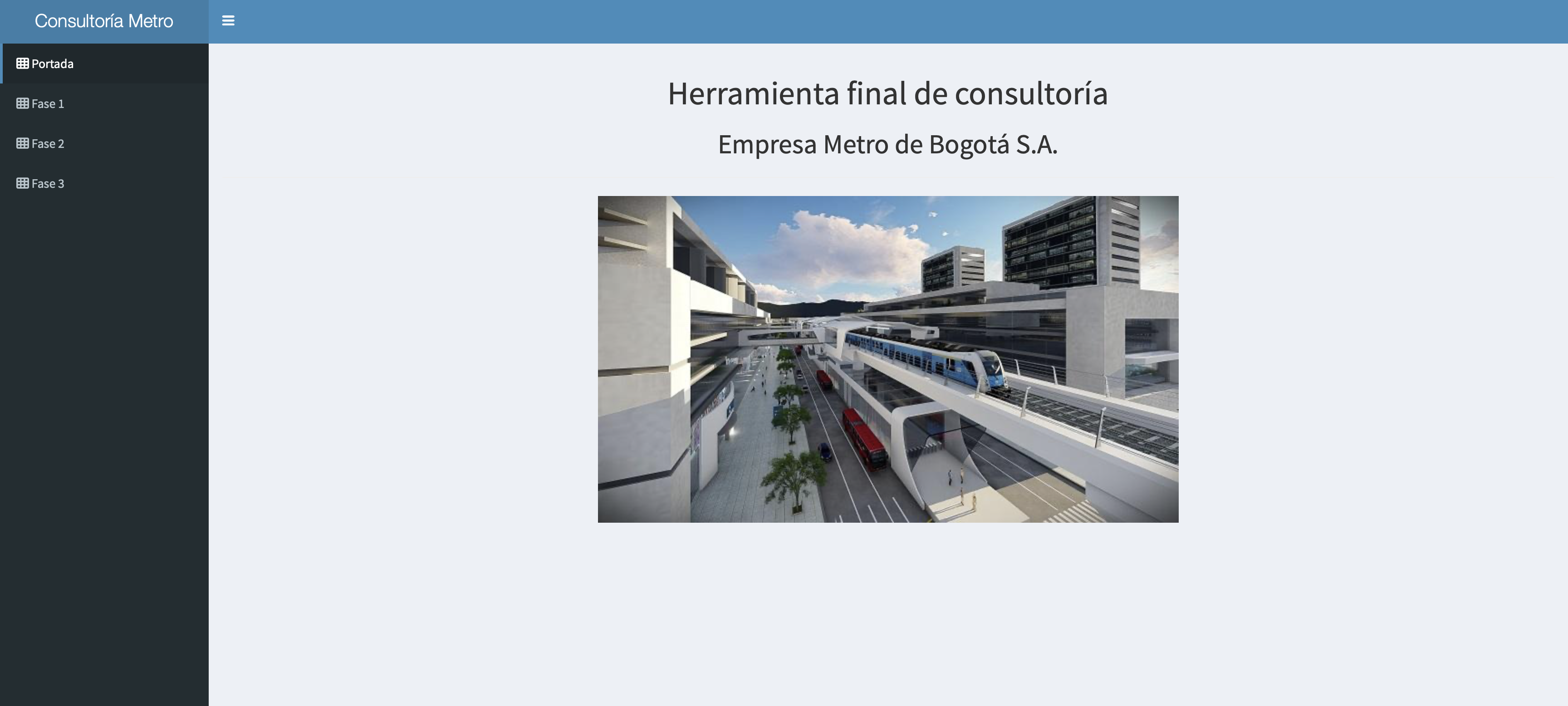 Metro Bogotá dashboard cover